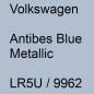 Preview: Volkswagen, Antibes Blue Metallic, LR5U / 9962.